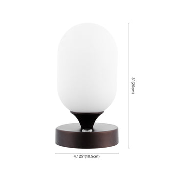 Eli 8" Bohemian Farmhouse Iron Rechargeable Integrated LED Table Lamp - JONATHAN Y